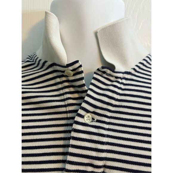 Vintage 90’s Ralph Lauren Polo White and Black Striped Shirt. Size Large - Picture 5 of 7
